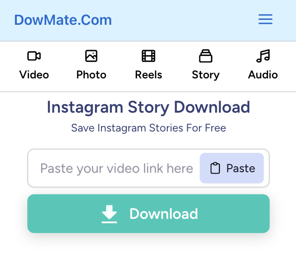 paste instagram story copied link